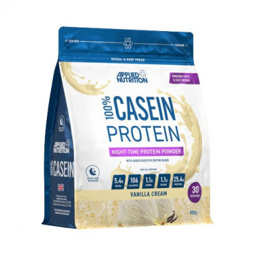 100% Casein Protein, Vanilla Cream - 900g