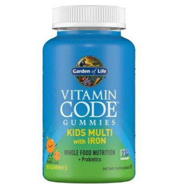 Vitamin Code Kids Multi with Iron Gummies, Orange - 90 gummies