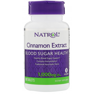 Cinnamon Extract, 1000mg - 80 tabs