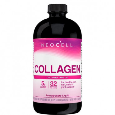 Collagen Type 1 & 3 Liquid, Pomegranate - 473 ml.