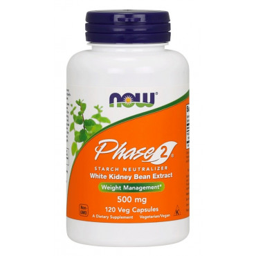 Phase 2 - White Kidney Bean Extract, 500mg - 120 vcaps