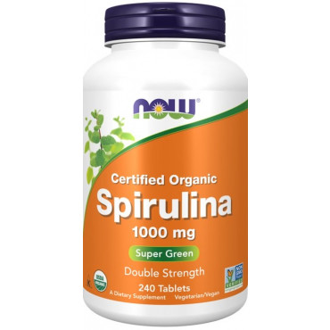 Certified Organic Spirulina, 1000mg - 240 tabs