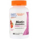 Biotin, 5000mcg Strawberry Delight - 60 gummies