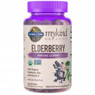 Mykind Organics Elderberry, Real Fruit - 120 vegan gummy drops