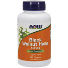 Black Walnut Hulls, 500mg - 100 caps